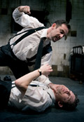 Issacs teaches Evans a lesson (photo: Johan Persson)